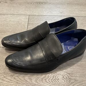 Ted Baker Black Leather Loafer Dress Shoes Mens 8.5 Work